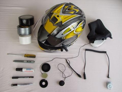 Bluetoothing a motorcycle helmet